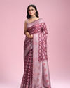 Coral Elegance Saree